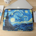 Wessleco Custom Printed 14 inch Computer Sleeve PU Leather Laptop Bag Notebook Waterproof Laptop Sleeve